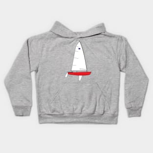 OK Dinghy Sailboat Kids Hoodie